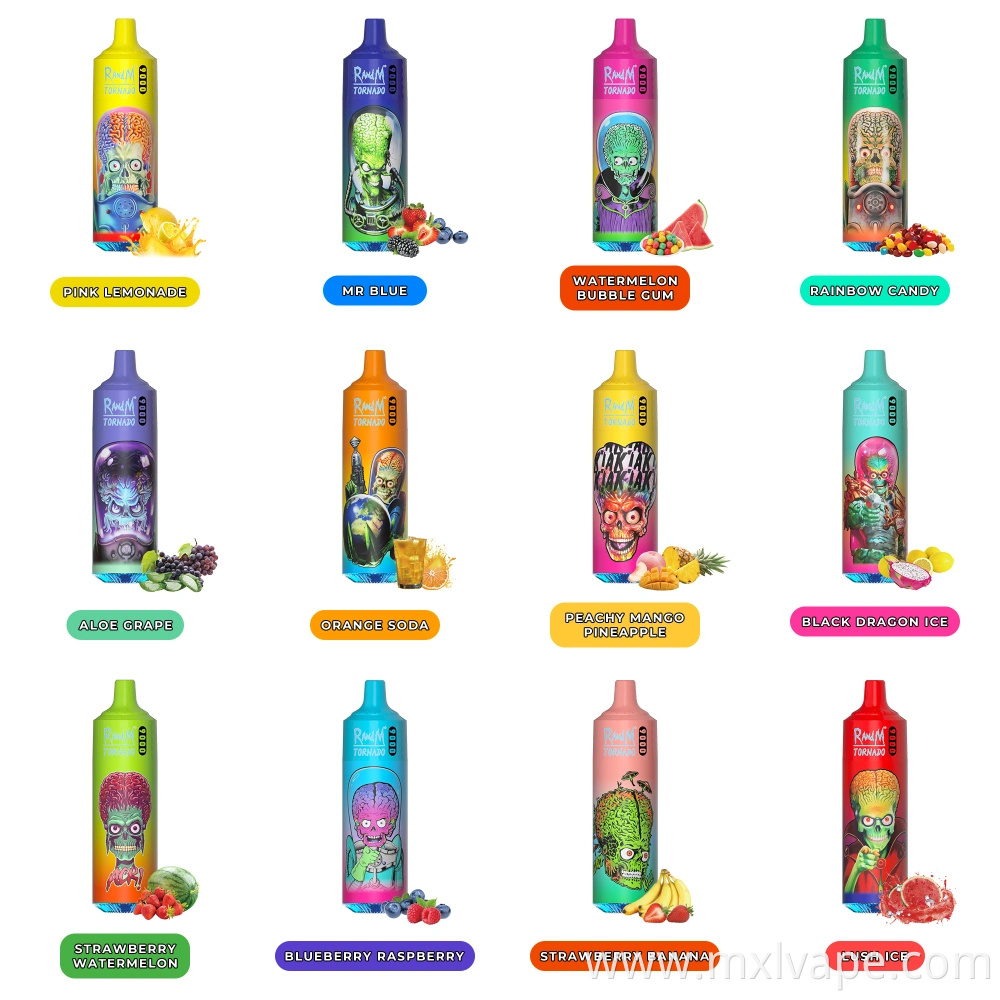 Welcome Custom Design Factory Directly Randm Tornado 9000 Puffs Disposable Vaporizer Pen